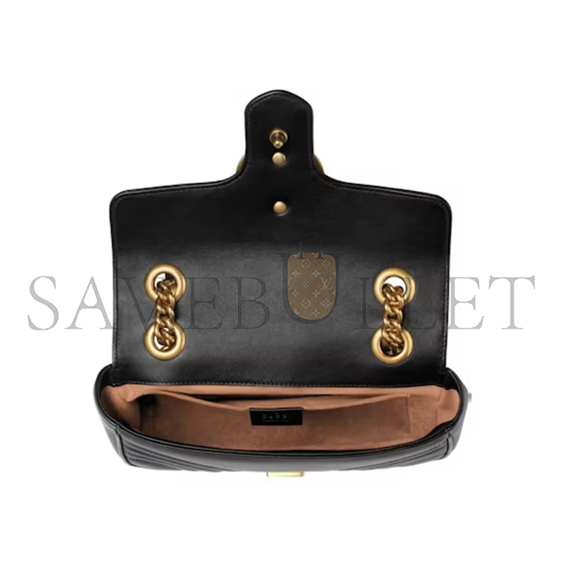 GUCCI GG MARMONT MATELASSÉ MINI SHOULDER BAG 446744 (22*13*6cm)